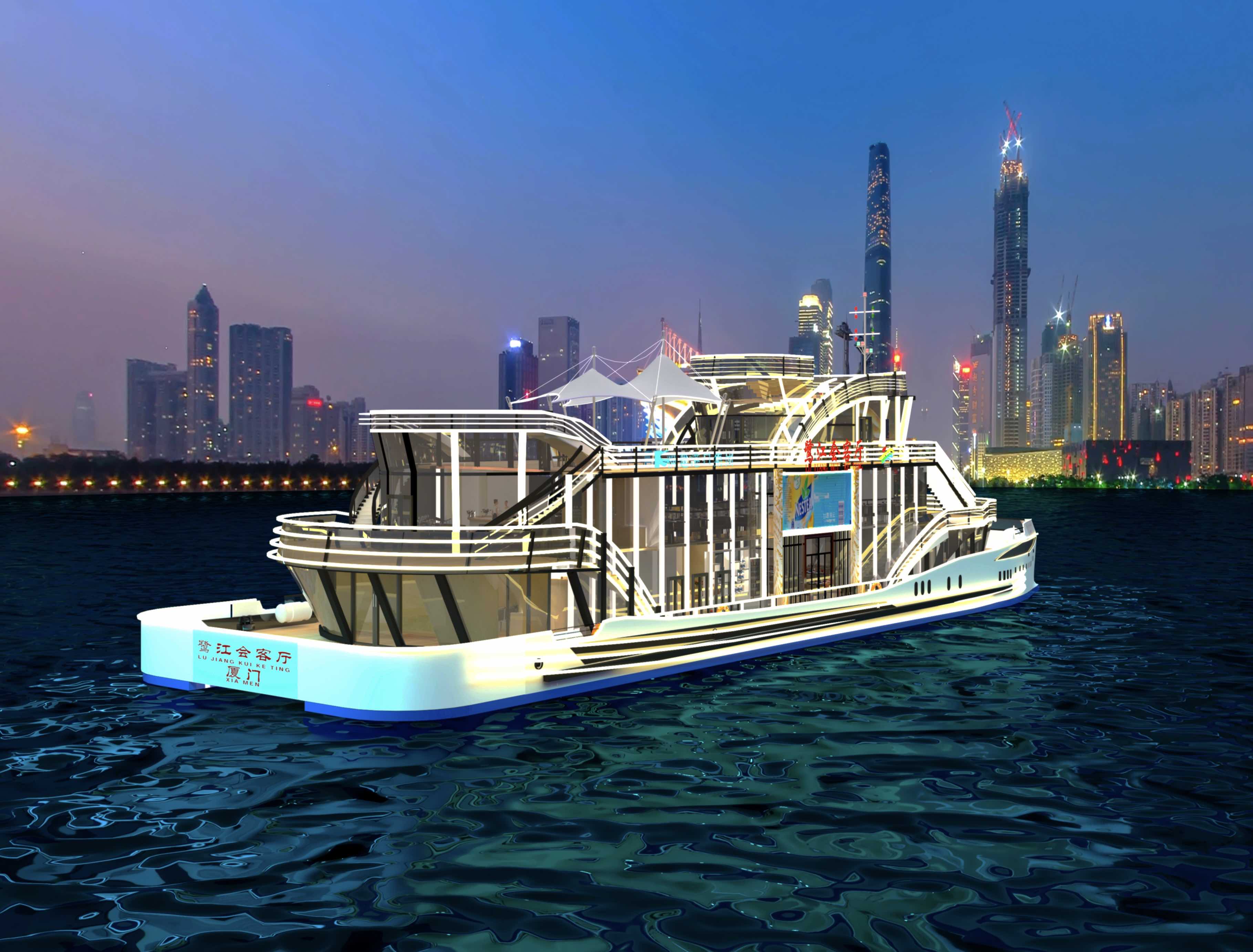 国内首艘！全通透观光海上旅游电动船舶动工建设 image